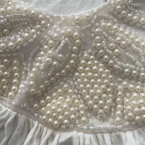 Appliqué pearl tunic